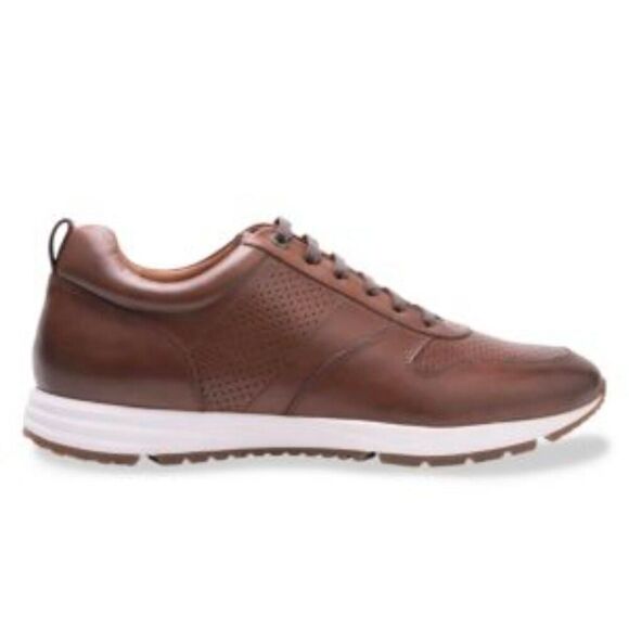 GORDON RUSH Connor Leather Perforated Sneaker Size 10.5 - Picture 1 of 10